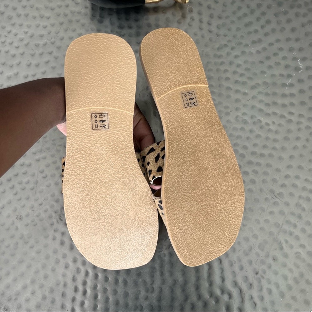 Rule London Leopard Print Leather Slides - image 5